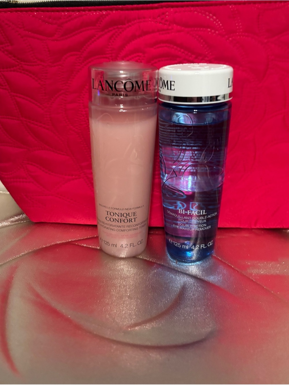 Lancome Tonique Confort Pink & Bi-Facil Blue Duo